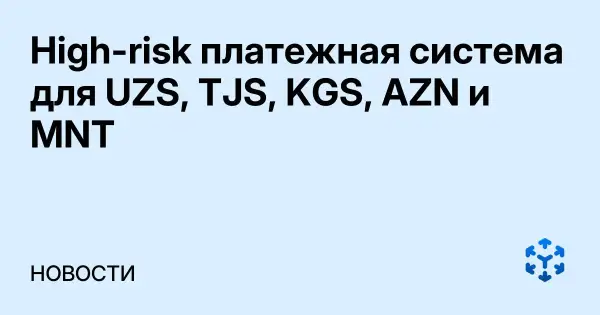 High-risk платежная система для UZS, TJS, KGS, AZN и MNT